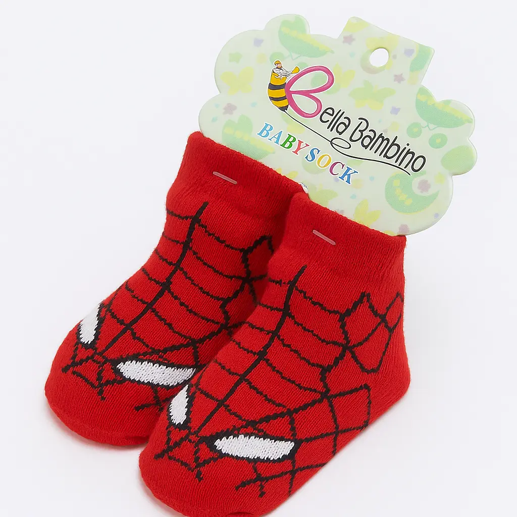 20251103_1309_Red Superhero Baby Socks_remix_01k94pdz2kfpha5fcwhrb9fqn9.webp