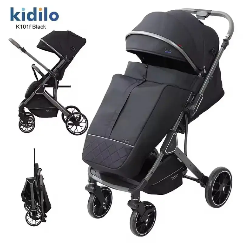 [K101F-blk] عربة اطفال استرولر من كيديلو k101F (Black).webp