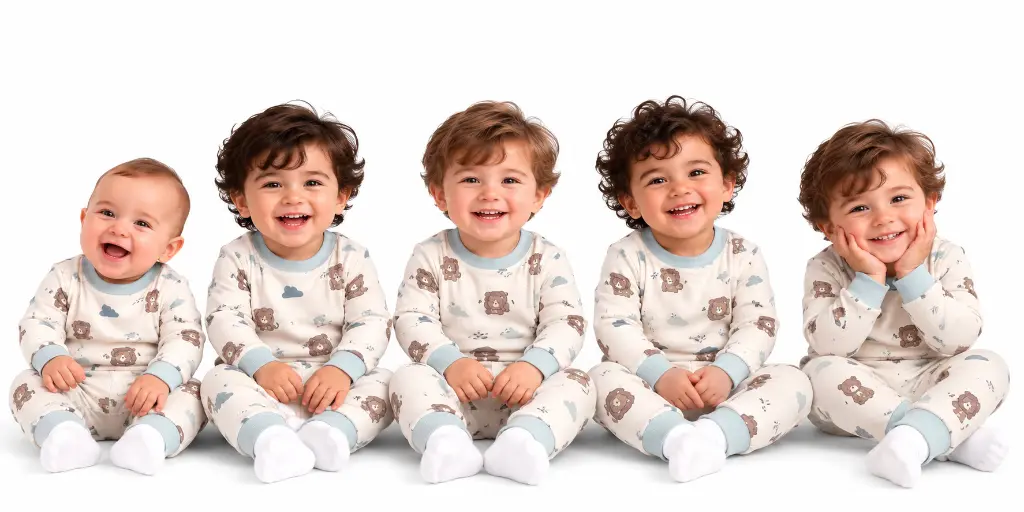 Five Happy Toddlers in Matching Pajamas.png.webp