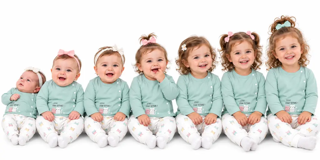 Seven Smiling Sisters in Matching Pajamas.png.webp