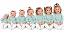 Seven Smiling Sisters in Matching Pajamas.png.webp