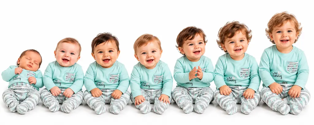 Seven Babies in Matching My Bunny Pajamas.png.webp