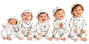 Five Smiling Babies in Train-Print Rompers.png.webp
