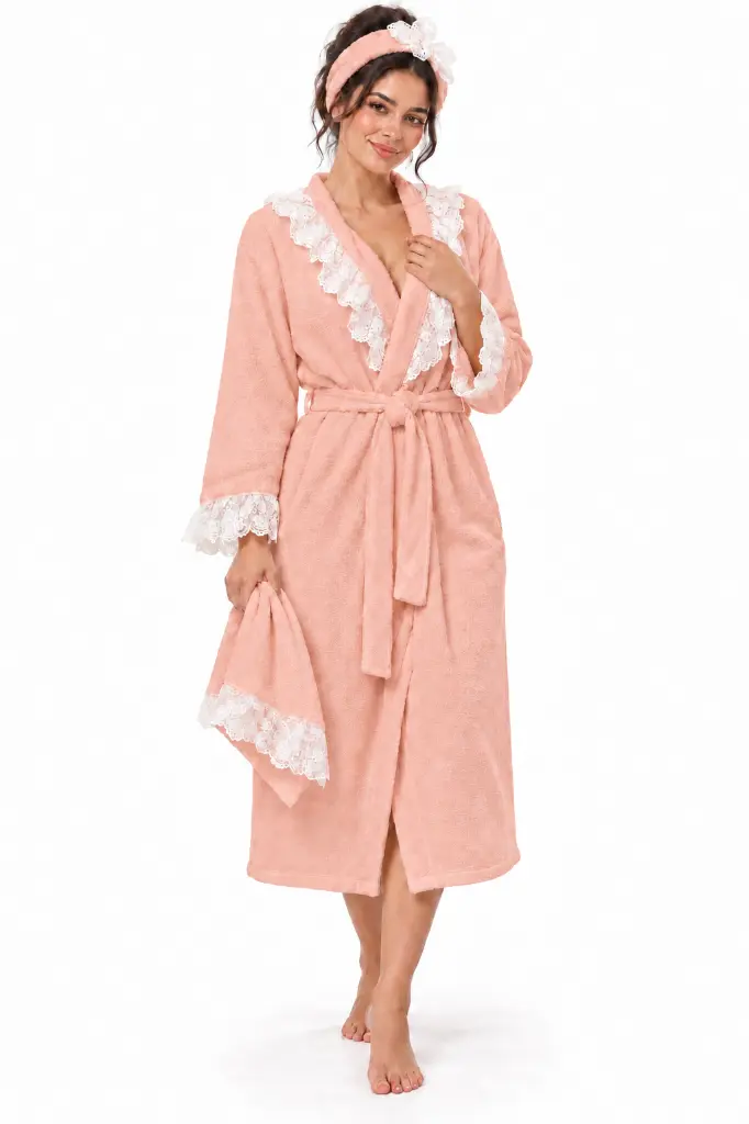 Soft peach-rose bathrobe catalog photo.png.webp