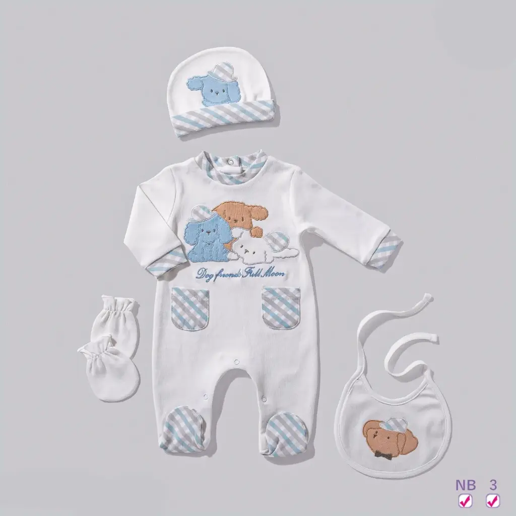 A set of 4 interlock dog and stars 15800