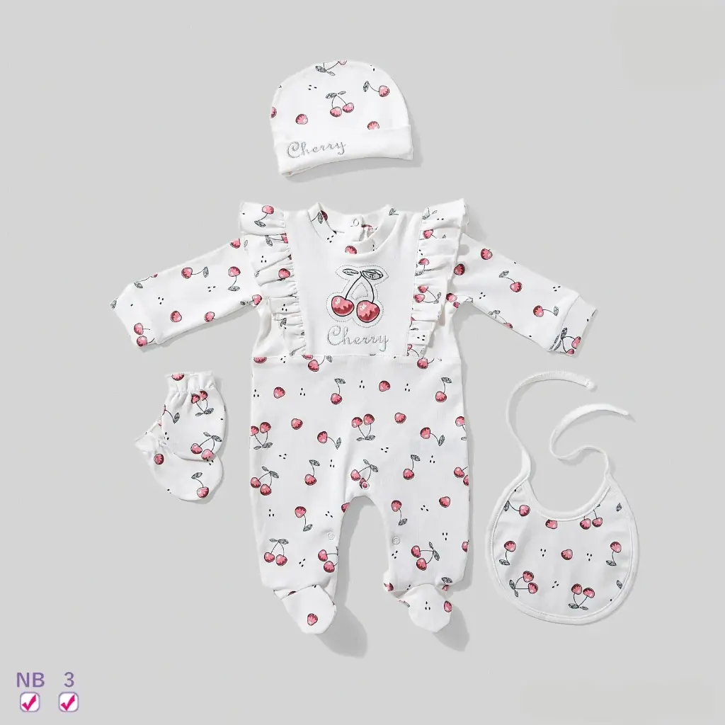 Bodysuit set 4-piece interlock , Tishre 15831