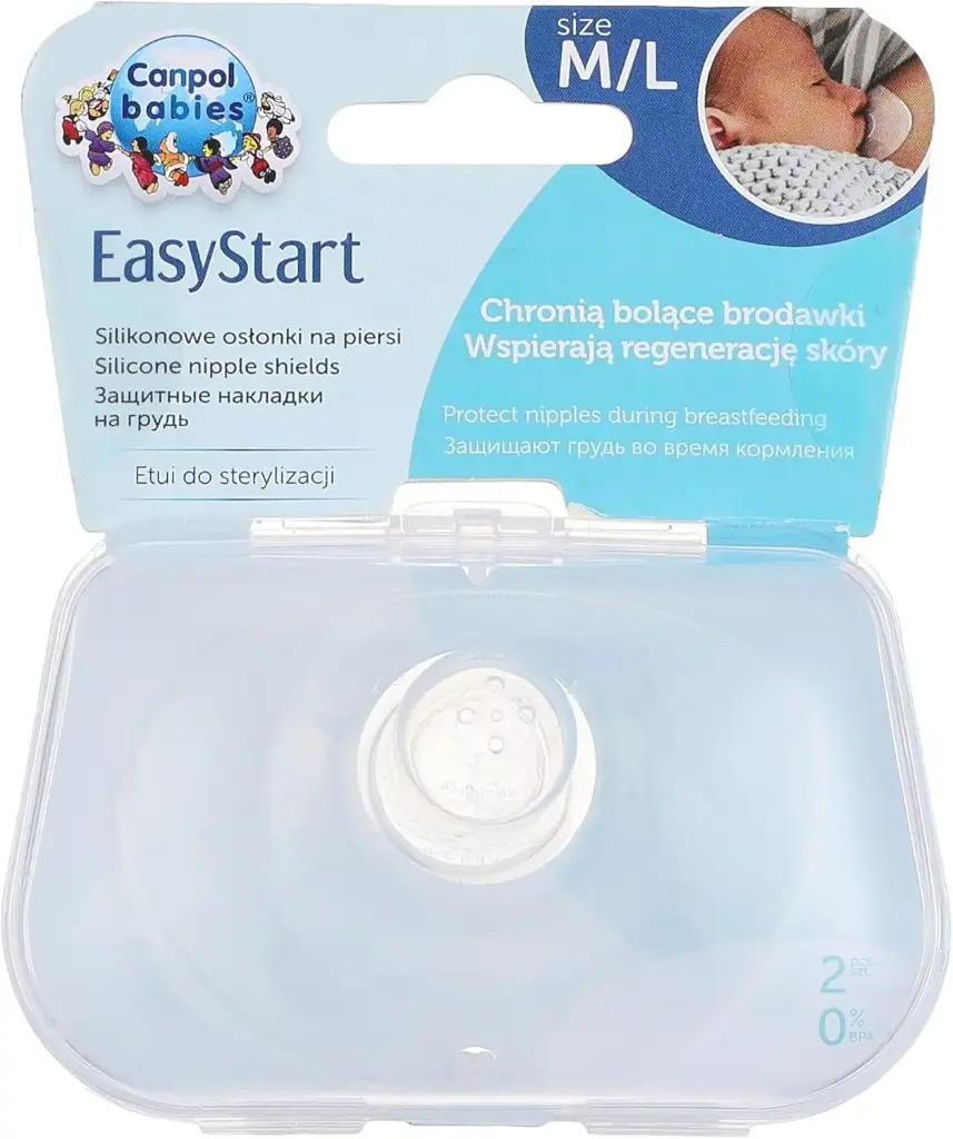 Canpol babies Silicone Nipple Shields M/L EasyStart 2 pcs 18/603