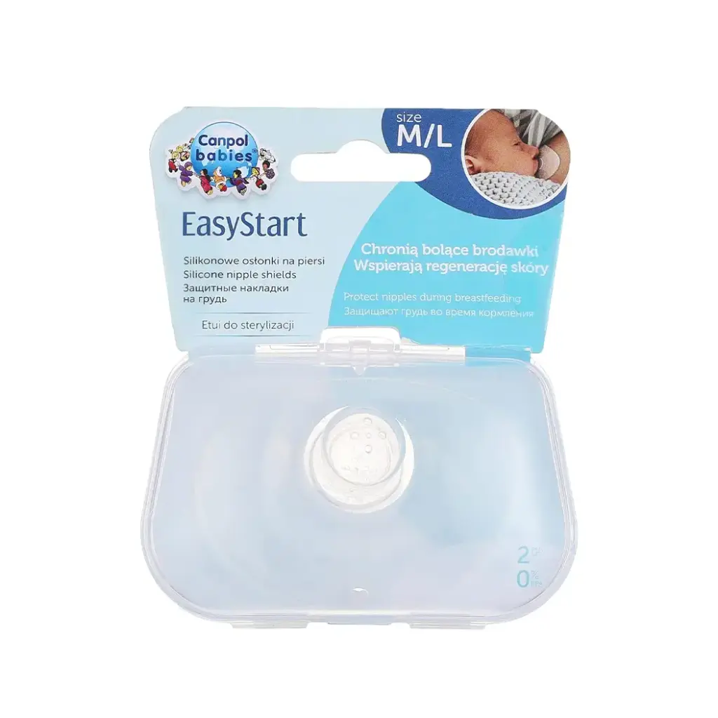 Canpol babies Silicone Nipple Shields M/L EasyStart 2 pcs 18/603