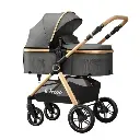 Belecoo X1-S Baby Stroller with Adjustable Handle and 360° Swiveling Front Wheels 