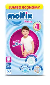 molfix size 5 jumbo 58pcs