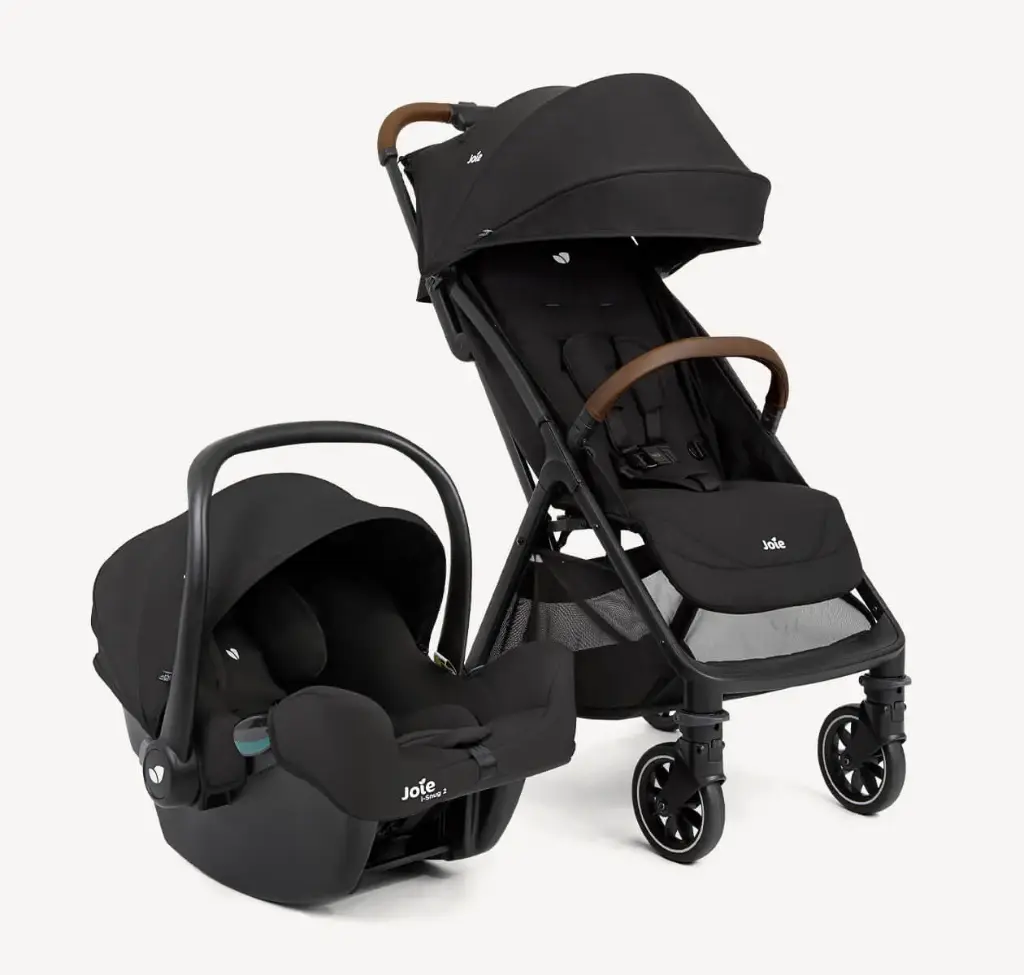 joie pact pro travel system lightweight compact stroller and infant car seat