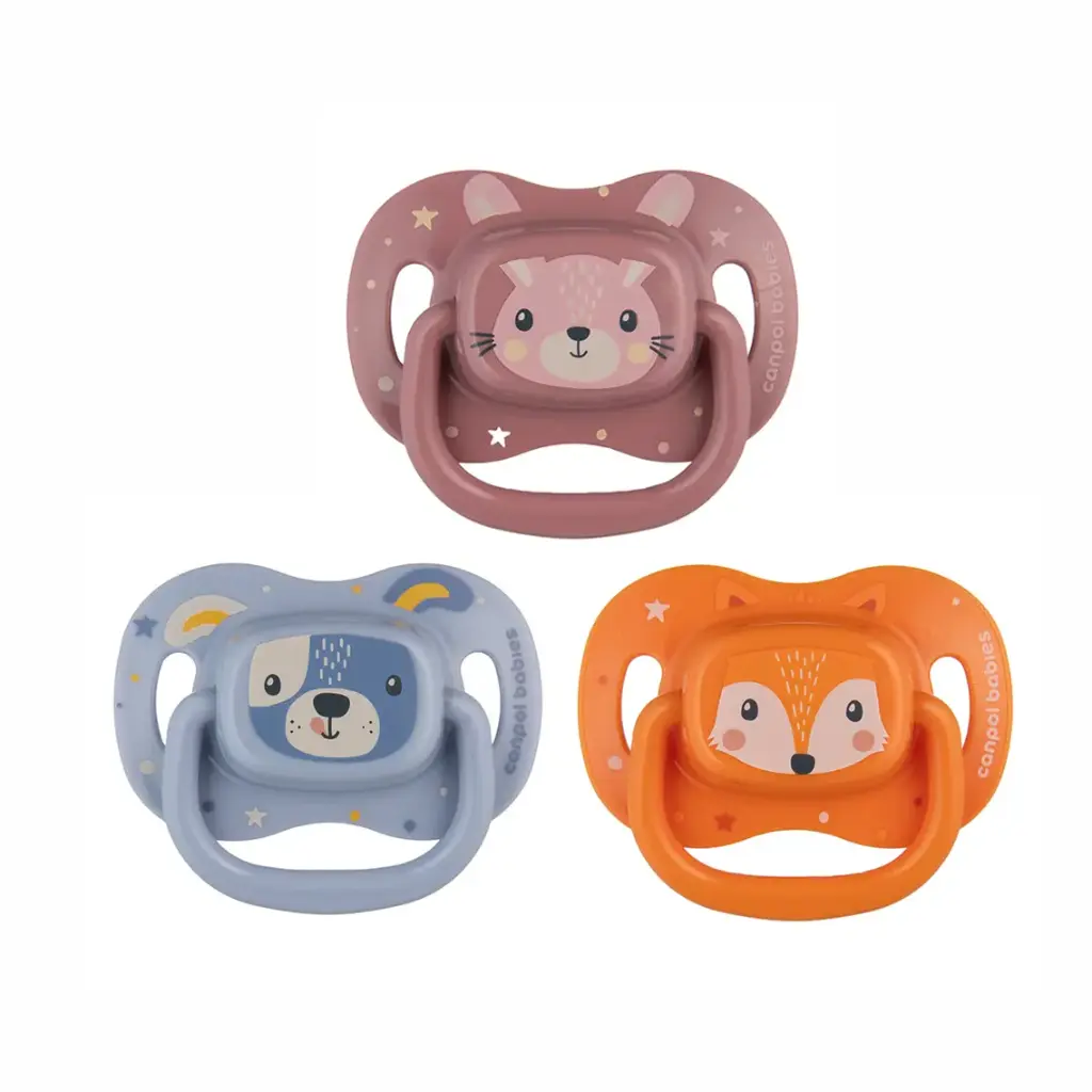 Canpol babies Silicone Symmetrical Soother 6-18m CUTE ANIMALS 34/925 