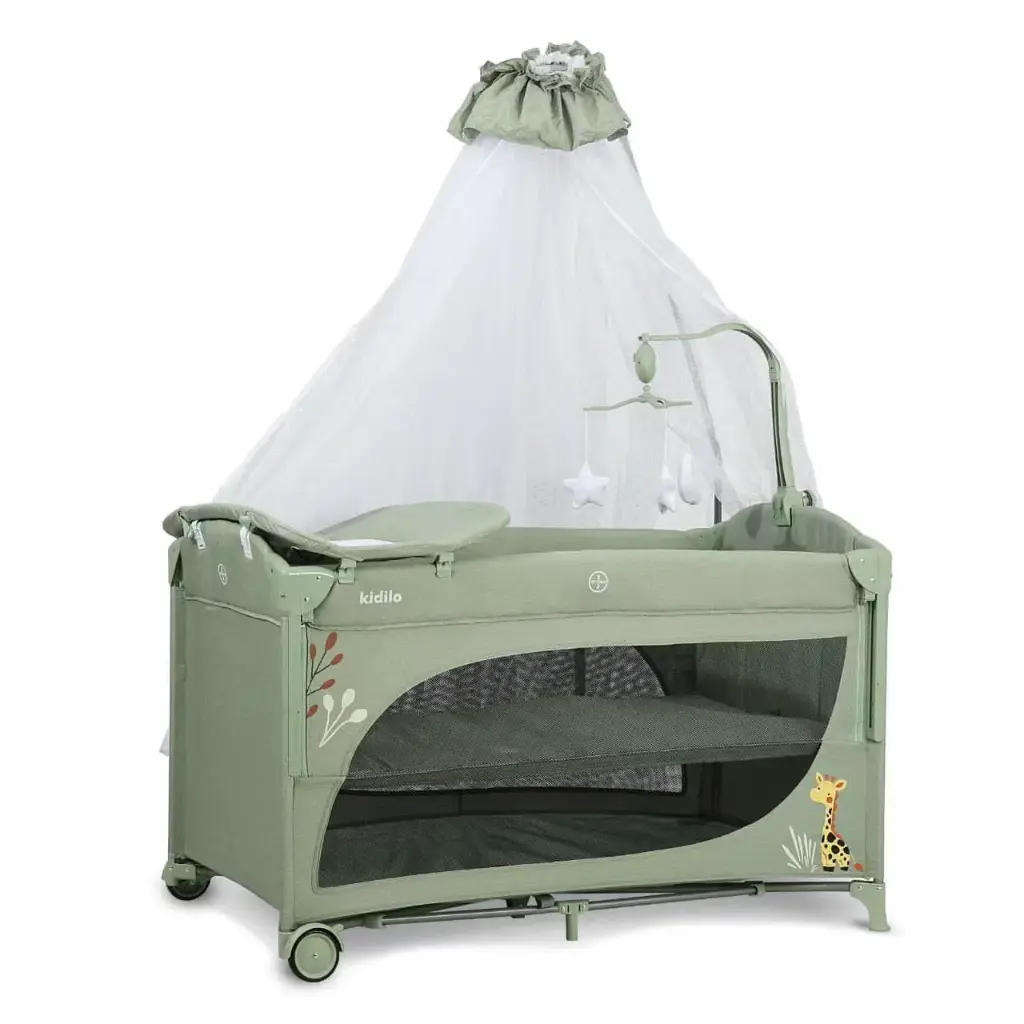 kidilo T-704L travel cot bed 