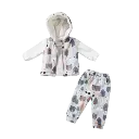 بيجامة فول مون 3 قطع  17530+17532+17524