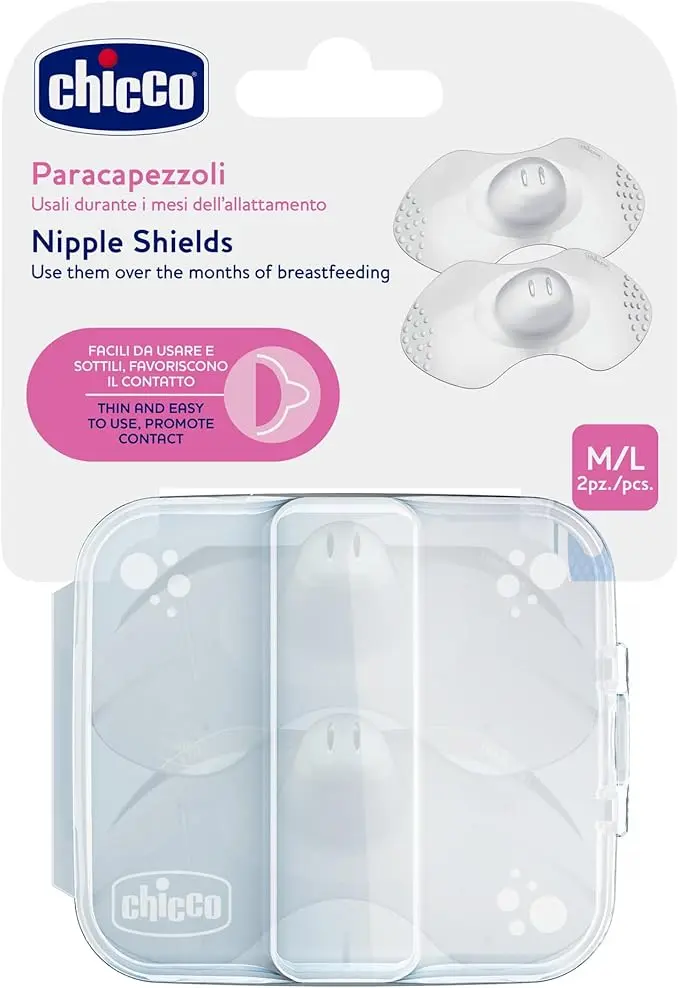  CHICCO Skint To Skin Silicone Nipple Shield M/L 0473