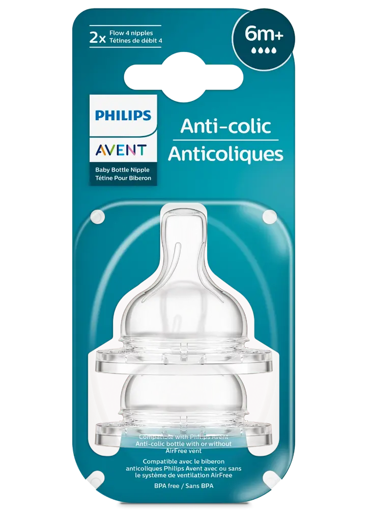 Philips Avent Anti colic Teat 6m+ 2Pack 764/02