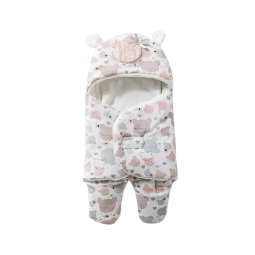 Padded Velvet Baby Carrier with Fur 25163 + 25156