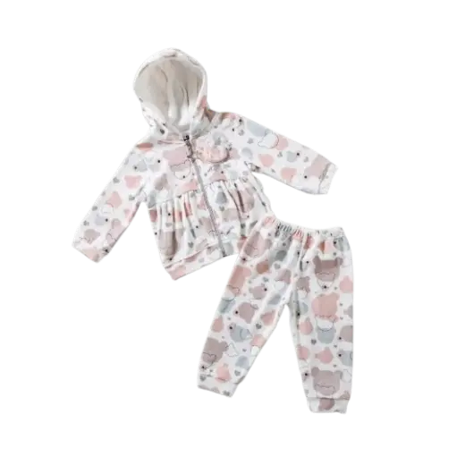 FULL MOON Pajama Velour with Zipper 17535