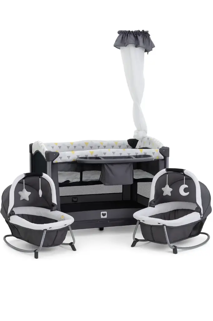 Cool baby twins travel cot Bed 9903