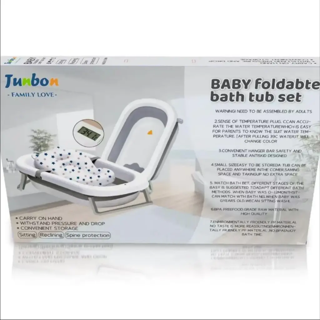 junbon bathtub with thermometer & pilow YM012