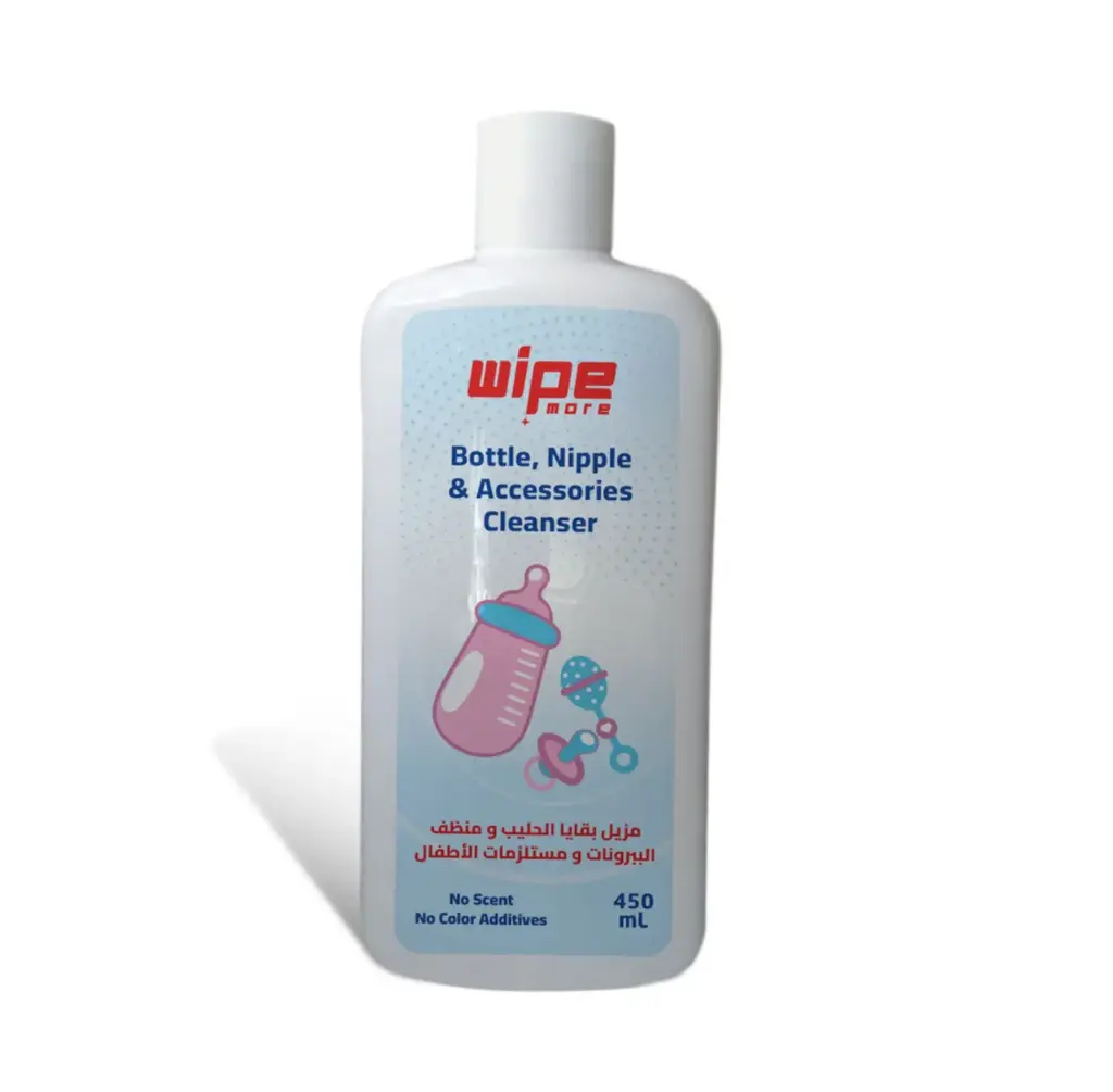 Wipe More Baby Bottle & Nipple Cleaner Liquid 450ML