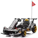 Silver electric charging rally car 456-20