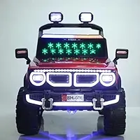 Red electric charging jeep car 456-37