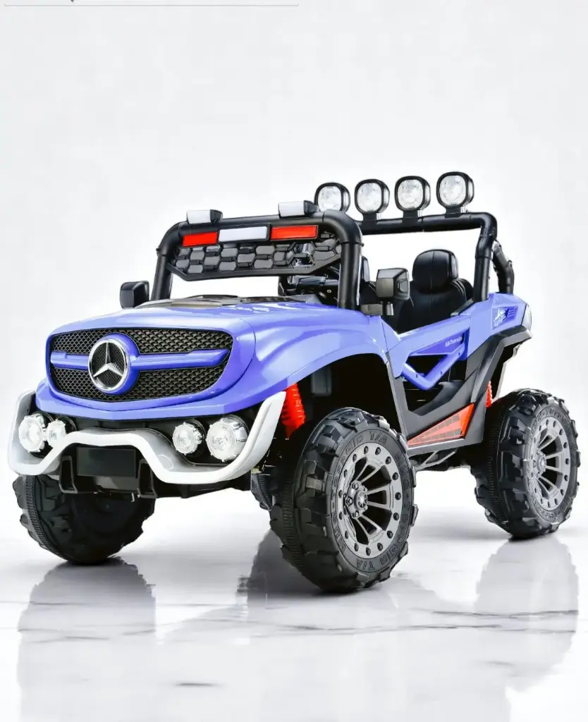 Blue electric charging jeep car 456-22