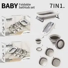 Foldable Bath Tub Set 7in1 8852 RJ3182 444-23