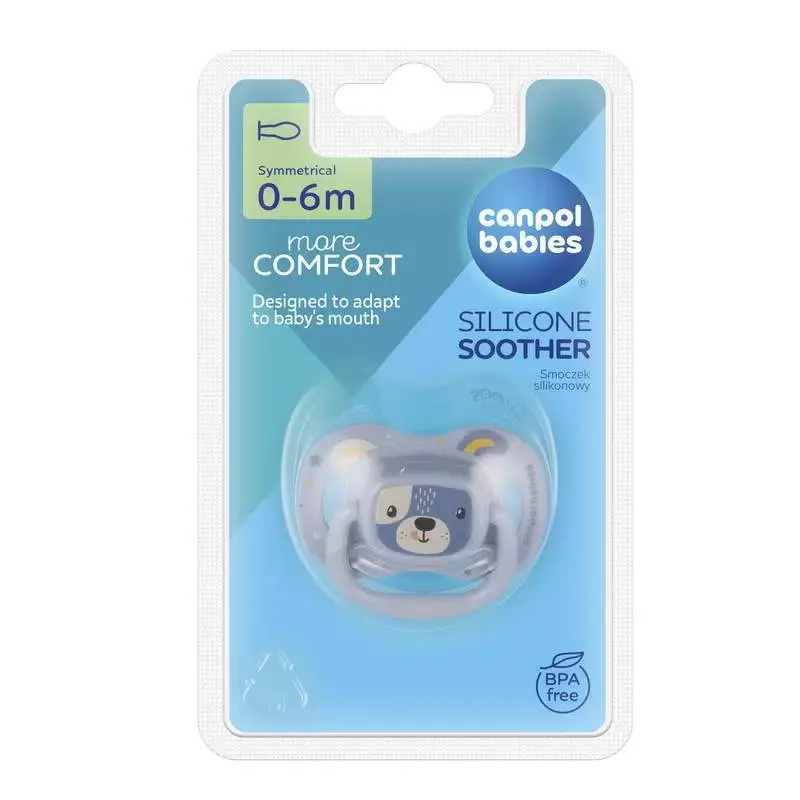 Canpol Silicone Soother, 0-6m, 34/924
