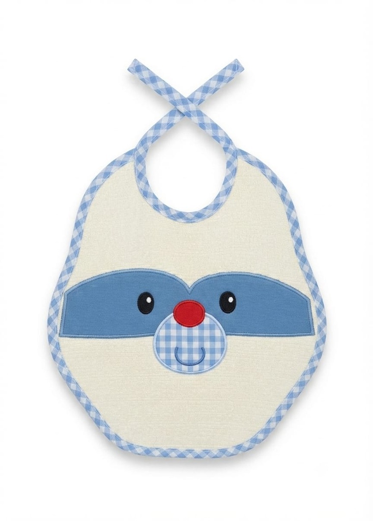 Medium Waterproof Backed Baby Bib 609 D