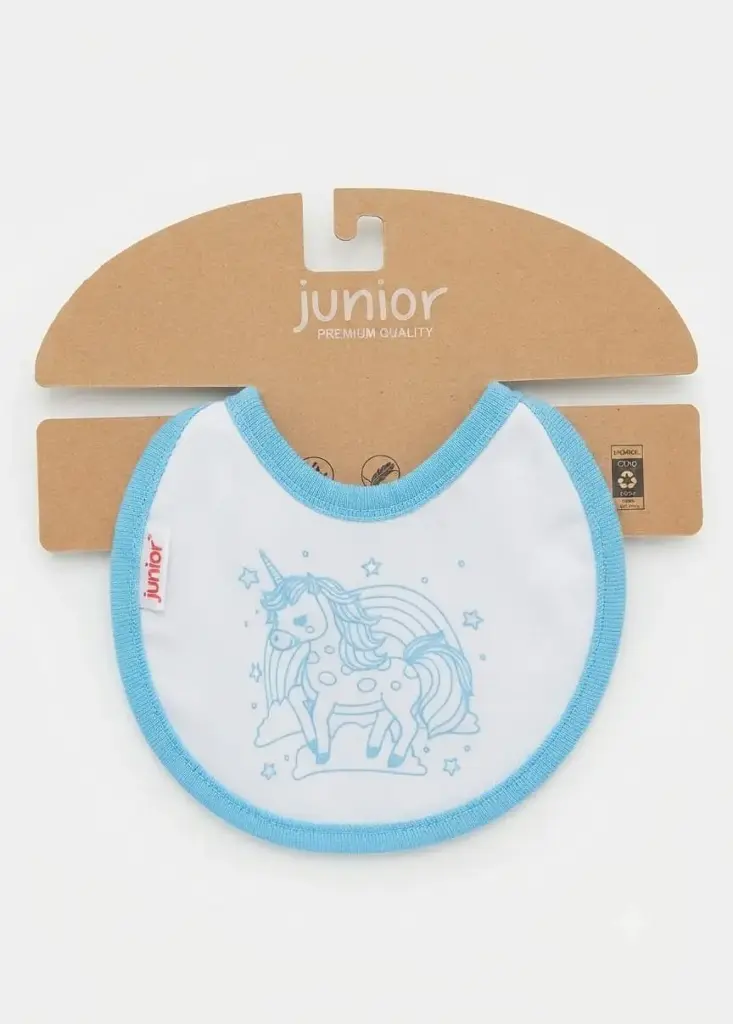 Printed Baby Bib with Tie Closure 0128