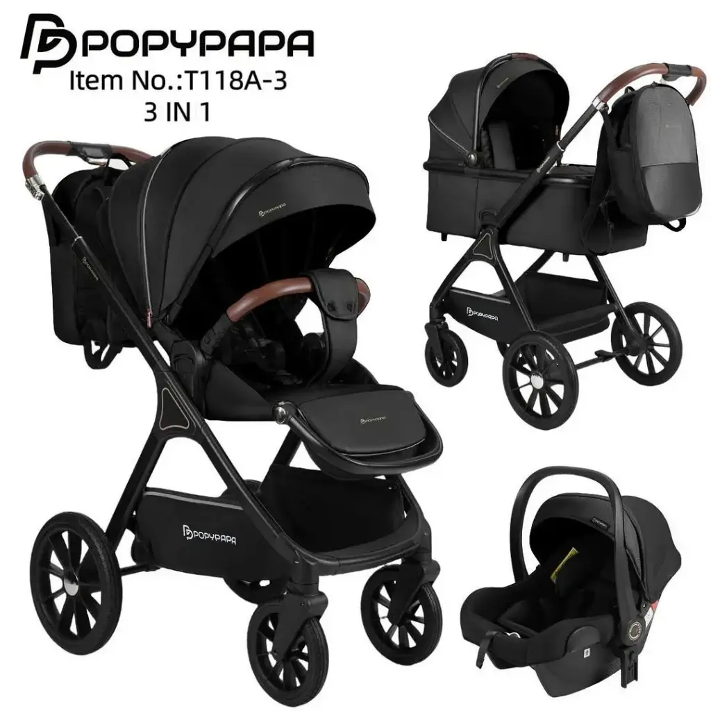  Popypapa T118A-3 travel system stroller 3in1  