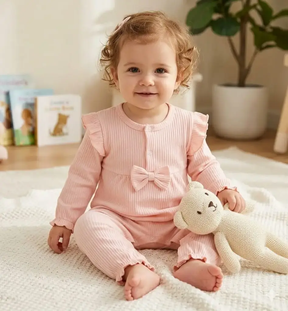  caramel bow-sleeve romper 13