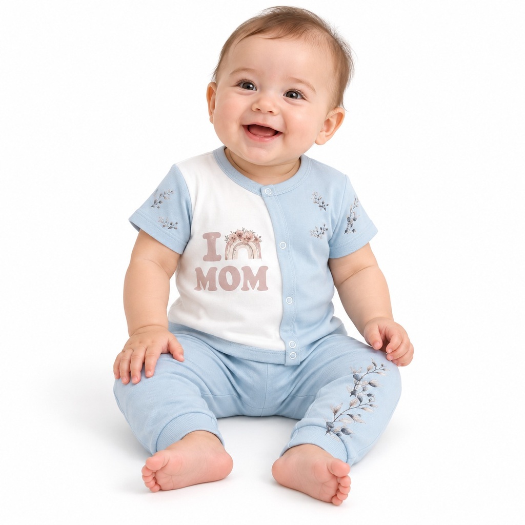"Mom" Short-Sleeve Pajamas 0505