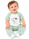  Elephant & Balloons Short-Sleeve Pajamas 0503
