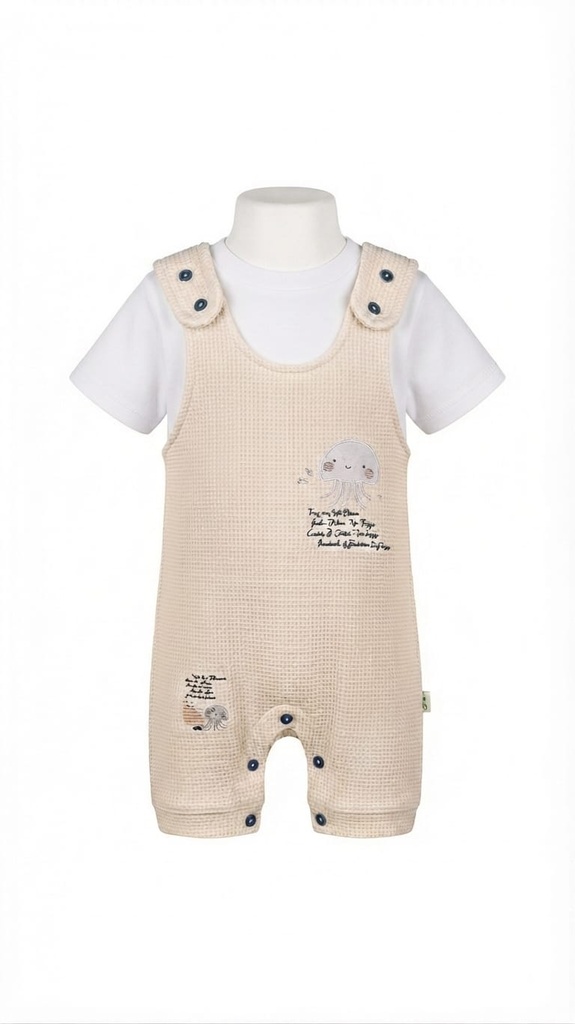  2-Piece Jellyfish Short-Sleeve Romper 0528