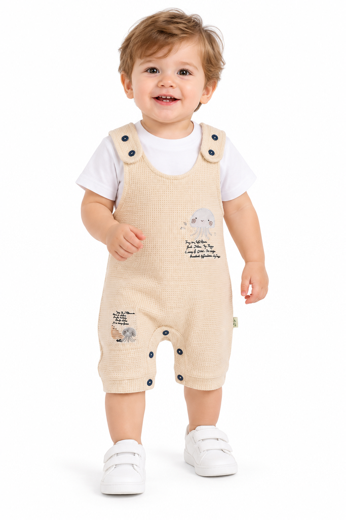  2-Piece Jellyfish Short-Sleeve Romper 0528