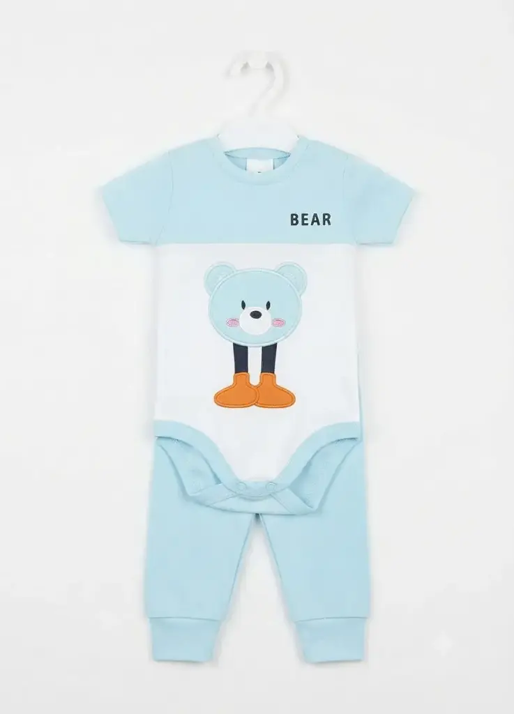 Teddy Bear Short-Sleeve Pajama Set 0522
