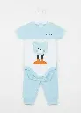 Teddy Bear Short-Sleeve Pajama Set 0522