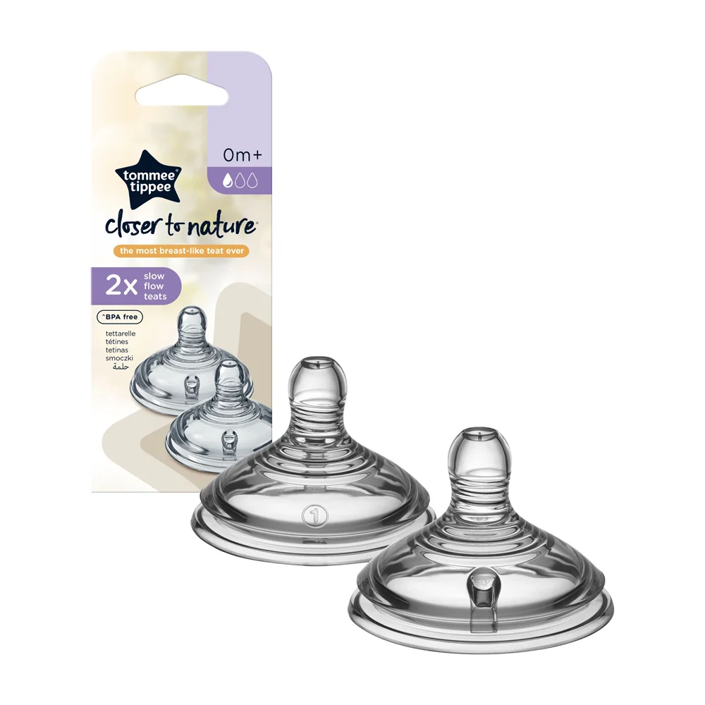 Tommee Tippee CTN 2X SLOW FLOW TEAT (Pack Of 2) - 45847