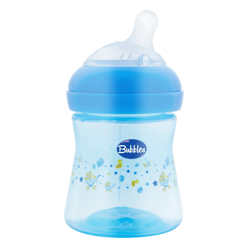 Bubbles Natural Feeding Bottle with Slanted Teat 150ml 552/576