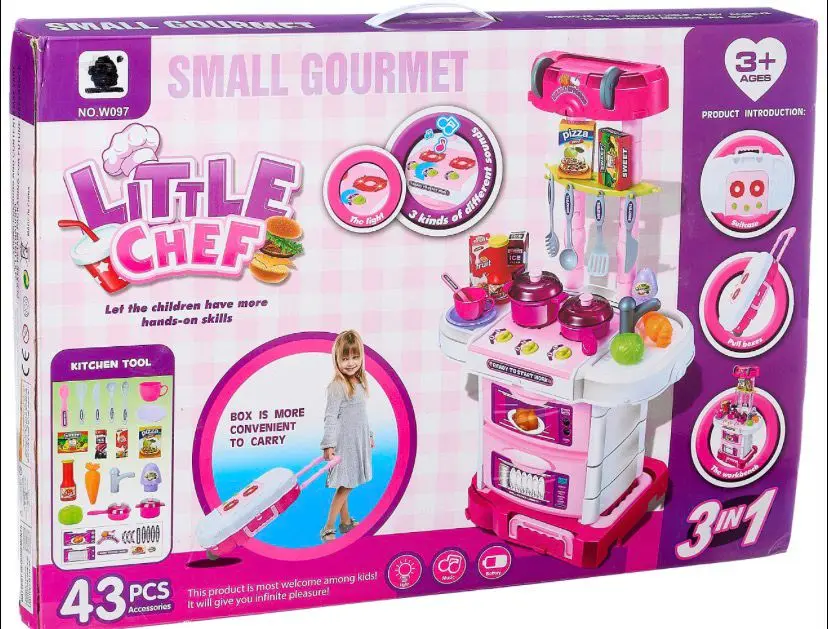 little chef 43pcs 3in1 w097