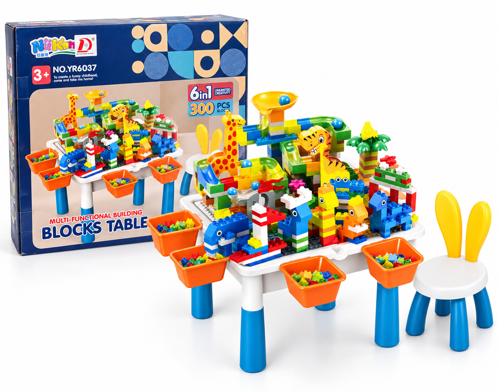 multi functional building blocks table 300pcs yr6037