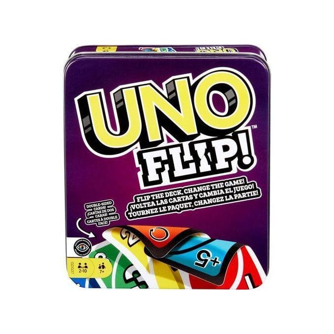 uno flip metal case  card game