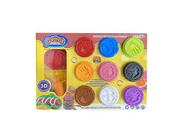 coloured dough food mix clay 9123