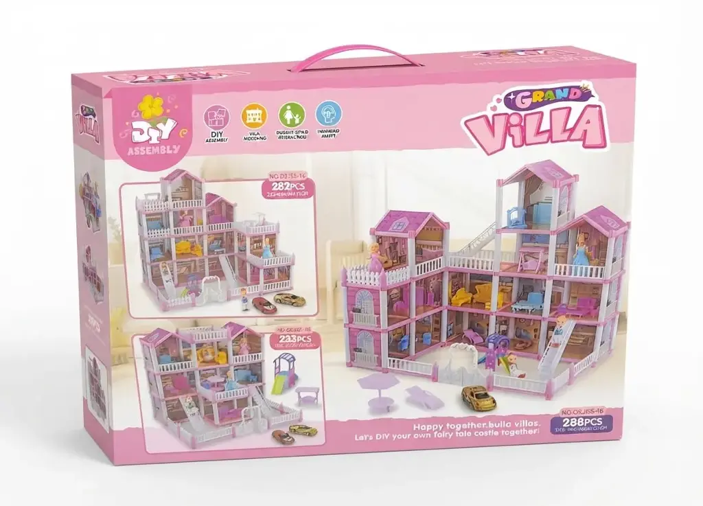 Villa Dollhouse Set 15-Page  684-M57