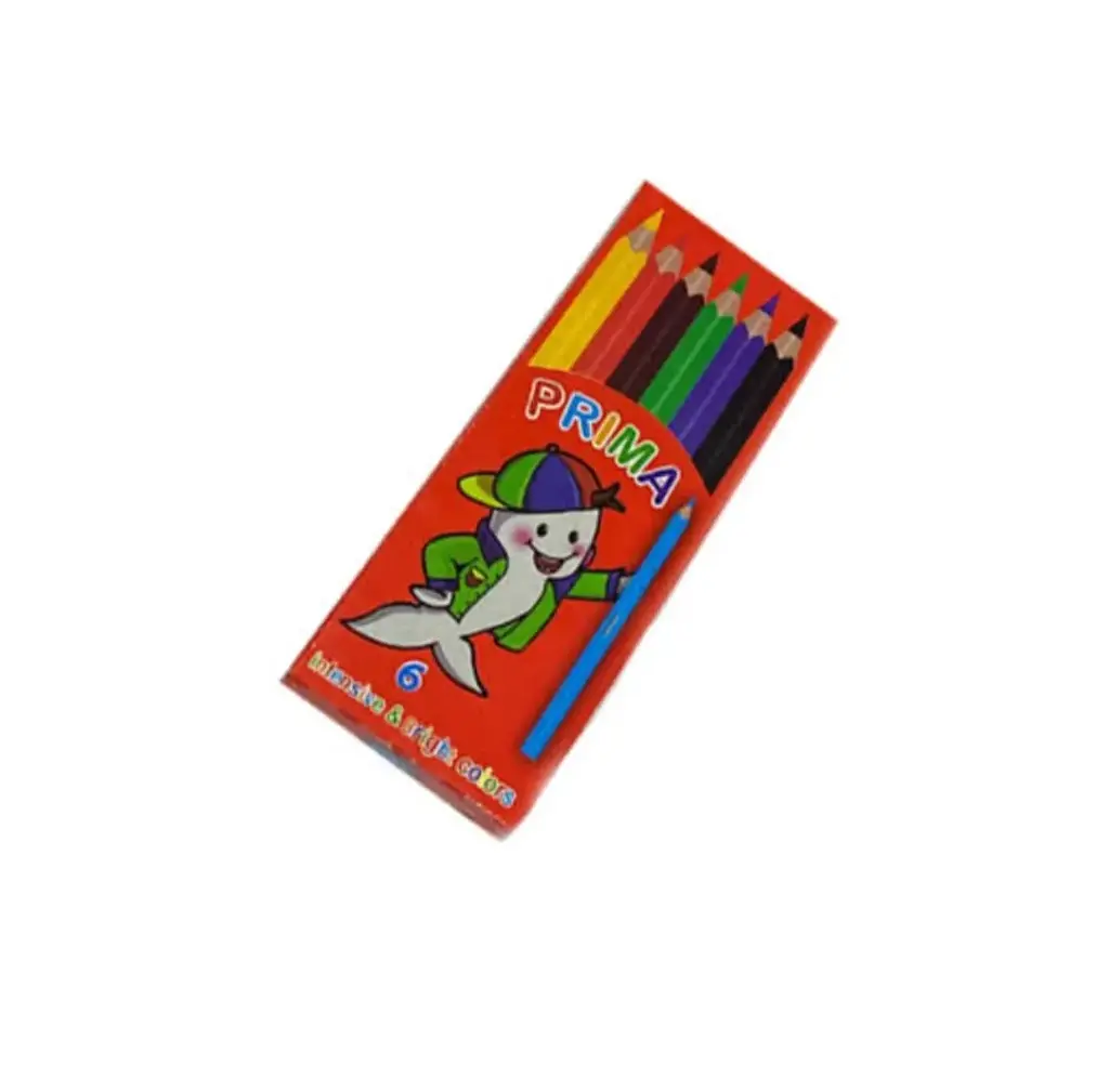 الوان خشب بريما 6 لون قصيرة