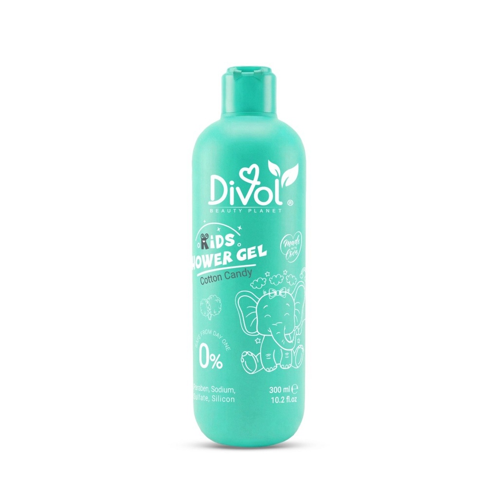 Divol Kids Body Wash - Cotton Candy, 300ml
