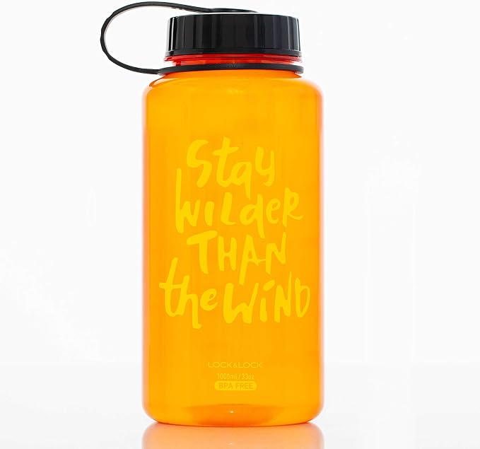 ABF610O-Lock & Lock Water Helper Bottle 1L Orange